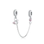 MyCharm Cicás 925 Ezüst Biztonsági Lánc Charm
