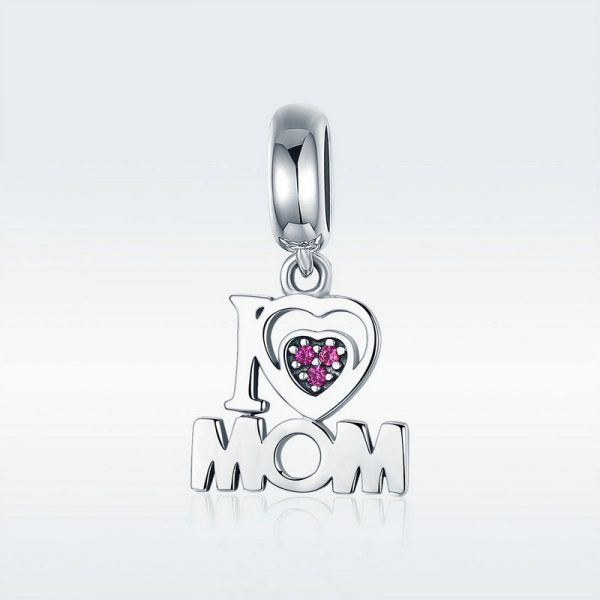 MyCharm I Love Mom 925 Ezüst Charm & Medál