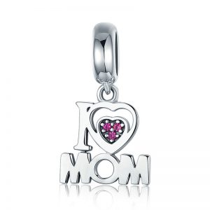 MyCharm I Love Mom 925 Ezüst Charm & Medál