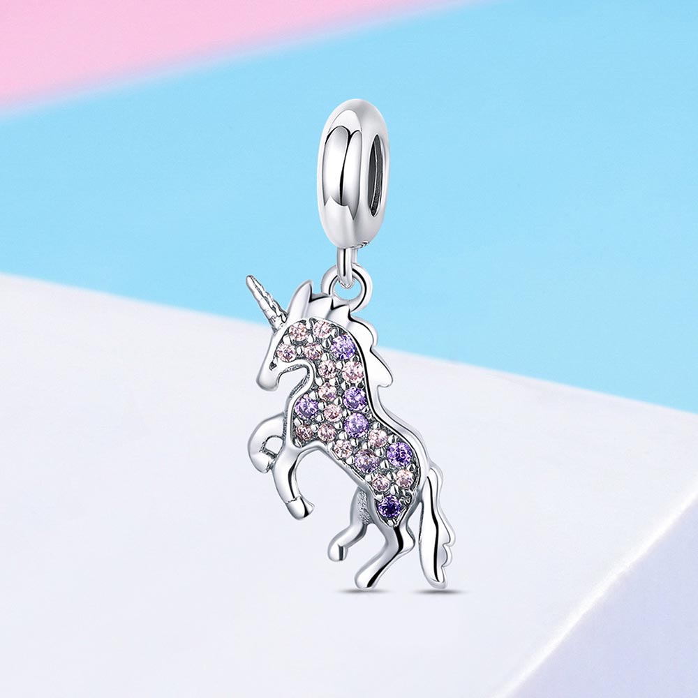 MyCharm Elbűvölő Unikornis 925 Ezüst Charm & Medál