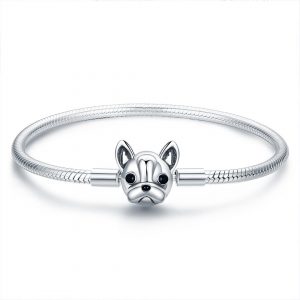 MyCharm Cuki Kutyusfej 925 Ezüst Női Charm Karkötő
