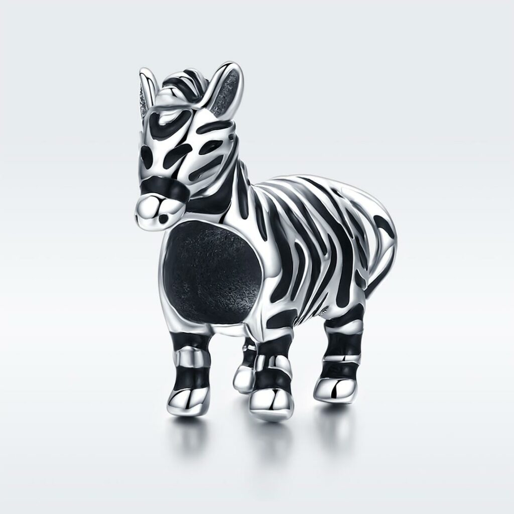 MyCharm Jófej Zebra 925 Ezüst Charm