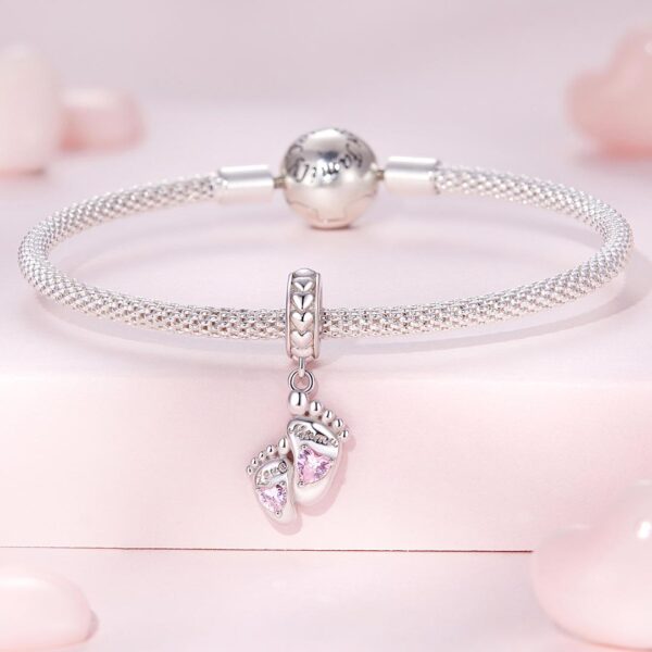 Baba lábnyom 925 Ezüst Charm