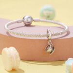 Szívhabos Latte 925 Ezüst Kávéscsésze Charm