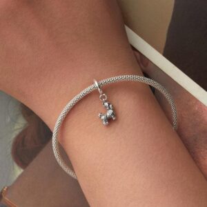 Yorkshire Terier 925 Ezüst Charm – Kutyabarát Ékszer