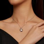 Csepp Harmónia - Moissanite Köves Női 925 Ezüst Nyaklánc