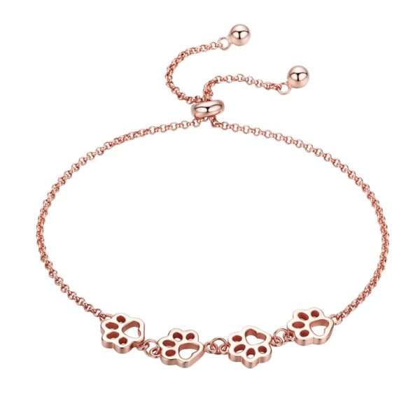 kutya-cica-tappancs-s925-ezust-noi-karkoto-rose-gold Kutya Cica Tappancs S925 Ezüst Női Karkötő Rose Gold