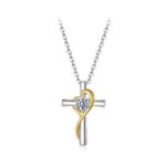 Tisztafény - Moissanite Köves Női 925 Ezüst Nyaklánc