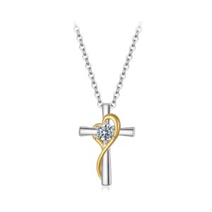 Tisztafény - Moissanite Köves Női 925 Ezüst Nyaklánc